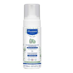 Mustela Cradle Cap Foam Shampoo for Newborn, 5.07 Fl oz, NEQ
